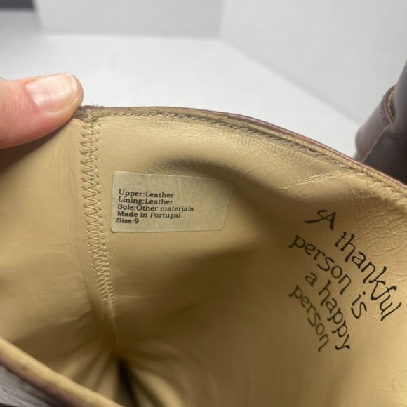 John Fluevog Adrians Heidi Women's Leather Boots Brown Size 9 - Picture 9 of 12